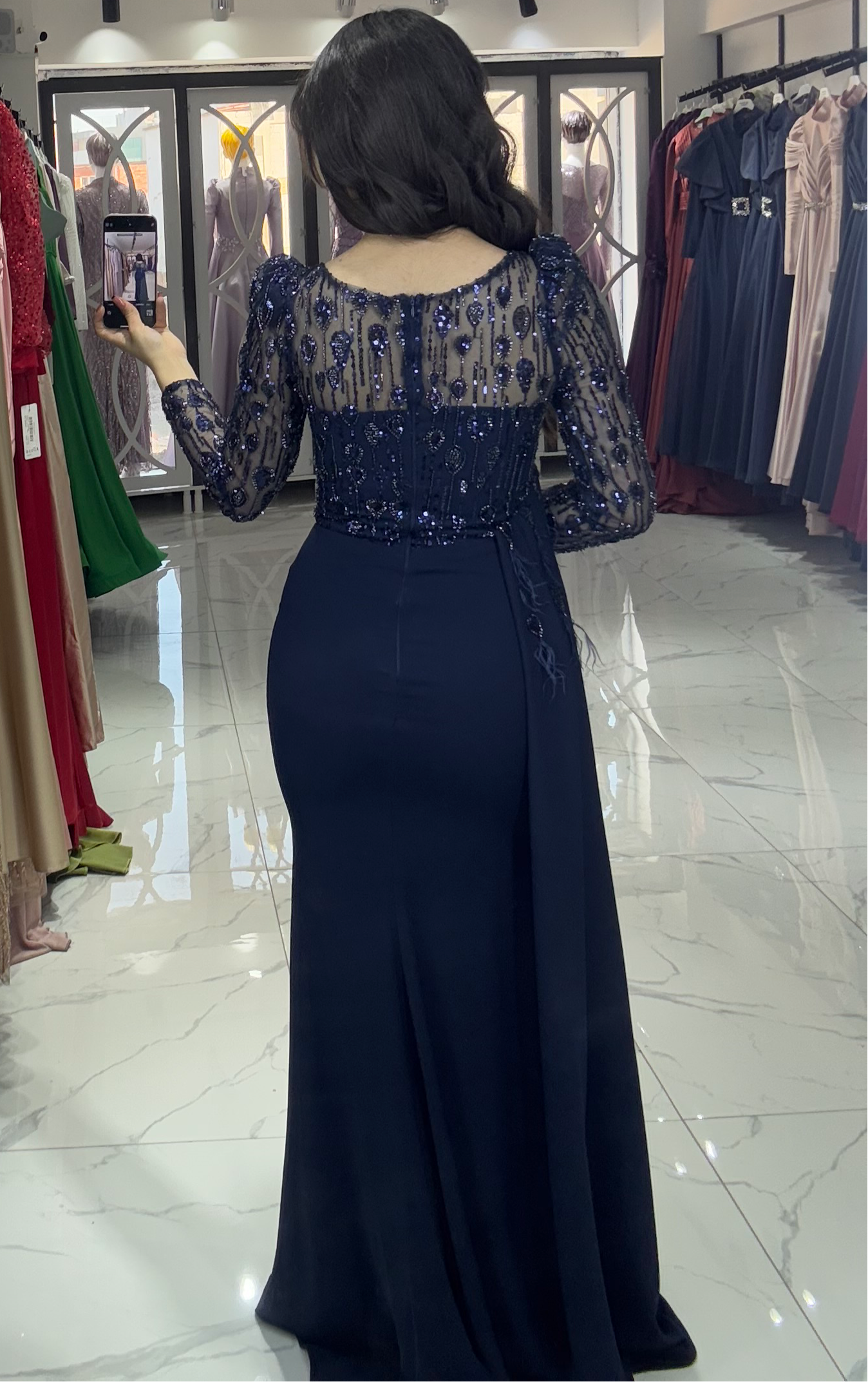 Reyyan Dress Navy