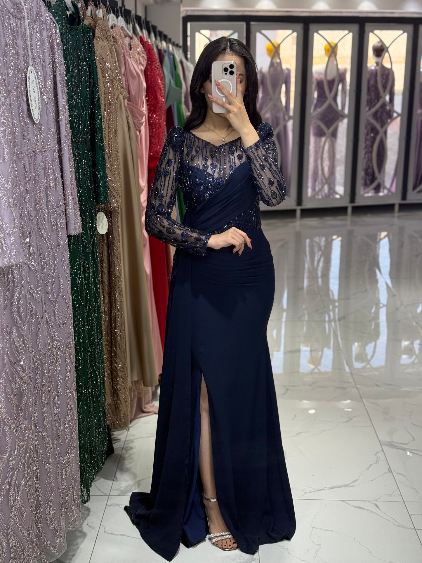 Reyyan Dress Navy