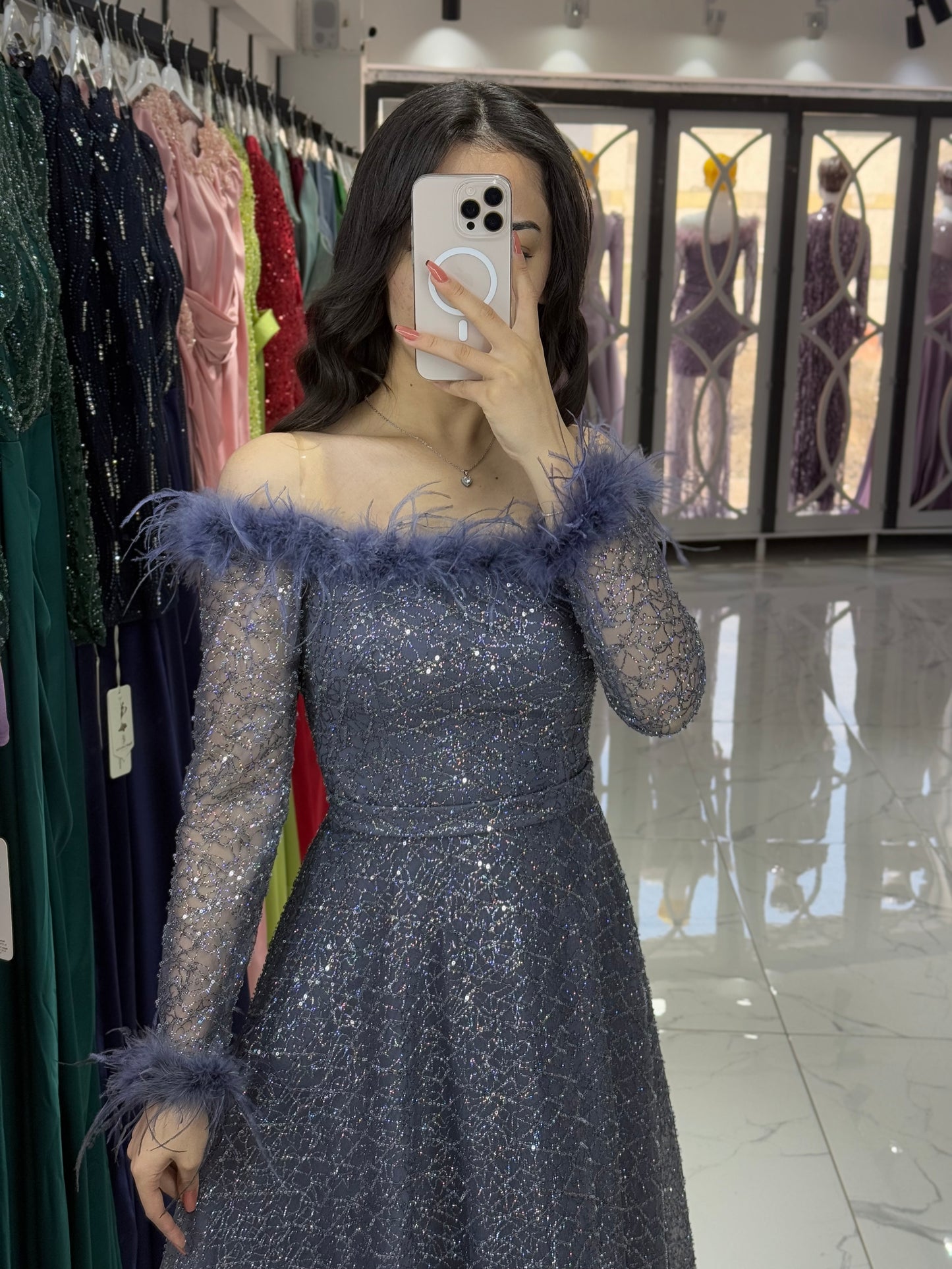 Esma Dress - Silver